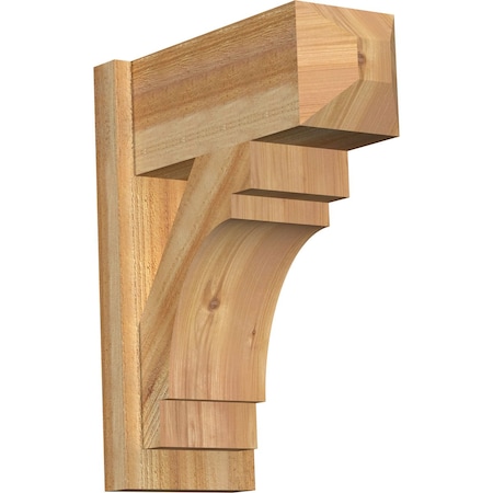 Ekena Millwork Merced Rough Sawn Craftsman Outlooker, Western Red Cedar, 8"W x 18"D x 22"H OUT08X18X22MRC04RWR